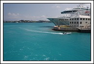 Leaving the ferry terminal, St. George's.