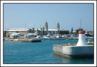 Entering the harbor at the Dockyard.