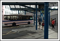 Hamilton Bus Terminal.  Everyone uses the buses, tourists, commuters, school kids.