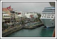 Pictures of Front Street in the rain as we move back to the Customs pier.