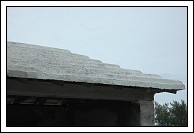 Roof outside the bus stop.