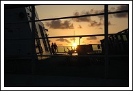 A shared sunset from deck 11 forward.