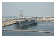 USS Harry S. Truman from the business end.