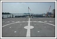 Heliport on the fantail.