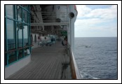Deck 5 Promenade, one of my favorite parts of the ship.