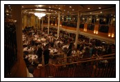 The Great Gatsby dining room, from the second level.