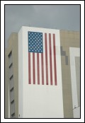 The largest  hand-painted American flag in the world.  The stars are 6 feet across.