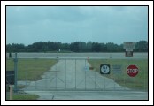 The shuttle landing facility runway.