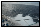 Several shots of bow spray taken from Deck 10.