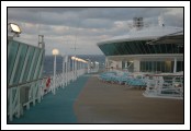 1 of 2, note the incredible movement of the stern of the ship as we ride the swells.