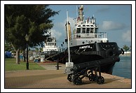 Bermuda's tugboats live here in the Dockyard.  They always seem to come out to escort the cruise ships upon arrival or departure.