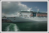 Empress of the Seas docked in Hamilton.