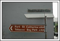 Directions to Tobacco Bay, along Duke of Kent Street.  About a half a mile.