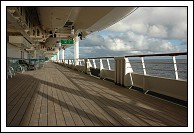 The Promenade, a very relaxing part of the ship.